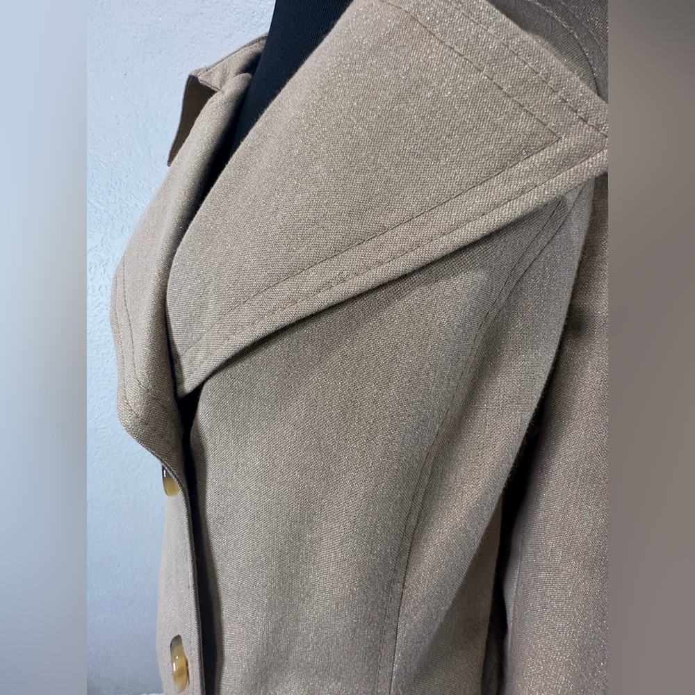 The Limited Shimmer Trench Coat Size 10 - Picture 2 of 6